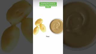 first food for baby solid introduced in babies  healthy baby babynutrition [upl. by Ordnassela107]