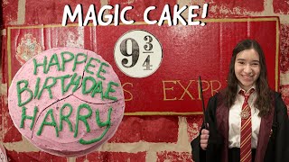 How to Make THE BEST Harry Potter Birthday Cake with MAGIC [upl. by Adlihtam]