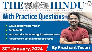 The Hindu Analysis by Prashant Tiwari  30 January  Current Affairs Today  StudyIQ [upl. by Leamhsi269]