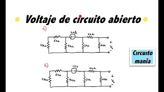 Voltaje entre dos puntos de un circuito  Problema de circuitos eléctricos I [upl. by Singhal]