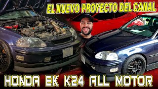 Nuevo proyecto ALL MOTOR en Donga Racing  Honda Civic EK  K24K20 [upl. by Aizti]