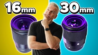 Best Sigma Lens for Video  16mm vs 30mm [upl. by Burnaby416]