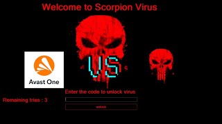 Avast one VS Scorpion virus [upl. by Guidotti]