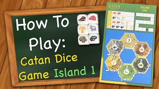 How to play Catan Dice  Island 1 [upl. by Tremml]