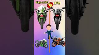 Ninja zx10r vs ktm shorts shortvideos viralshort ytyoutubeshorts tranding aacomprasion [upl. by Ashatan]