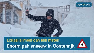 Enorm pak sneeuw in Oostenrijk obertauern weerenradar [upl. by Aksehcnarf]