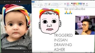 triggered insaan drawing Asher on steam 😃 [upl. by Onilegna]