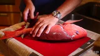 How to Fillet a Red Snapper Fish ©Brett Martin Productions [upl. by Samy]