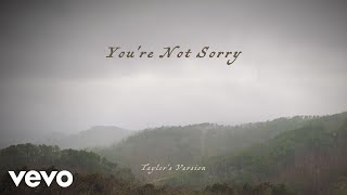 Taylor Swift  Youre Not Sorry Taylors Version Lyric Video [upl. by Rodolphe]