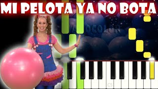 Mi Pelota ya no Bota  Piano Cover  Tutorial  Karaoke [upl. by Yecrad36]