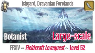 FFXIV Botanist Leves Level 52 Largescale  Ishgard Dravanian Forelands  Heavensward [upl. by Flavia]