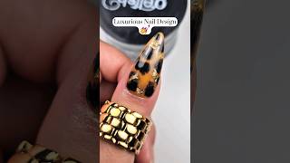 Elegant Tortoiseshell Gel Nail Art Tutorial  DIY Nail Art nails nailtutorial nailsart shorts [upl. by Anamor]