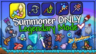 Can I Beat Terraria Legendary Mode SUMMONER ONLY For The Worthy [upl. by Schwenk]