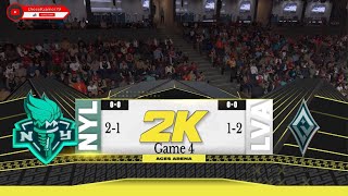 New York Liberty vs Las Vegas Aces Game 4 WNBA Today 10624 Full Game [upl. by Adil475]