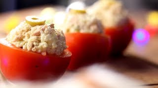 Recetazas Navideñas Tomates Rellenos [upl. by Spevek955]