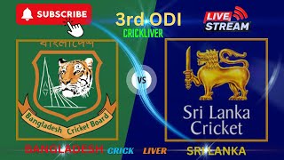 BAN VS SL live match 2024  live cricket match BAN VS SL 3RD match  cricket CRICKLIVER [upl. by Danielle]