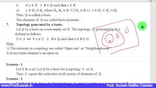 TRB PG NEW SYLLABUS  TOPOLOGY Lec 3  Maths  Tamil  Prof Suresh [upl. by Onailil]