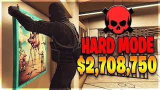 The Perfect 2708750 Painting Heist on GTA 5 Online 100 Payout [upl. by Akehsar]