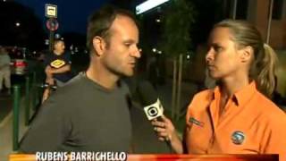 F1 Felipe Massa está em coma induzido R Barrichello fala sobre o acidente 250709 [upl. by Annaegroeg652]