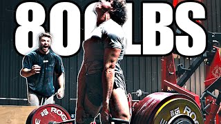 Work Record Deadlift 800lb Deadlift Session w Nabil Lahlou [upl. by Anomis]