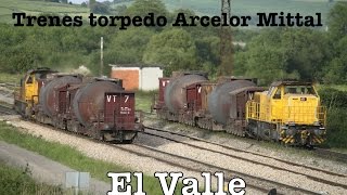 Trenes torpedo Arcelor Mittal  El Valle [upl. by Llenroc]