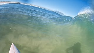 Surfing Offshore Beach Break  Raw POV  Kreeftebaai Cape Town [upl. by Adialeda]