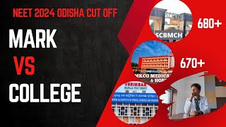 Expected Neet 2024 Odisha Cut Off  College Wise Cut Off  SCB MKCG VIMSAR SJMCH FMMCH PRMMCH BBMCH [upl. by Nysila488]