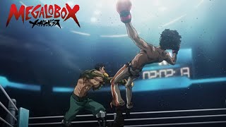 MEGALOBOX  Gearless Joe vs Aragaki Boxing Match Part 1 English Dub [upl. by Mellie697]