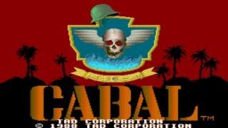 Cabal 1989 TAD Corporation Mame Retro Arcade Games [upl. by Rebna]