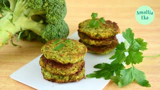 Broccoli Fritters Perkedel Brokoli [upl. by Nerahs849]