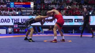 14 Final  FS  79 kg GEO  Avtandil KENTCHADZE vs KAZ  Daulet YERGESH [upl. by Stander197]