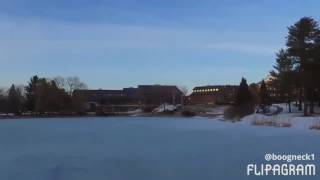 Drone footage at Bates College pond Lewiston Maine [upl. by Mccarty]