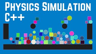 2D Physics Simulation in C Showcase [upl. by Bonar]