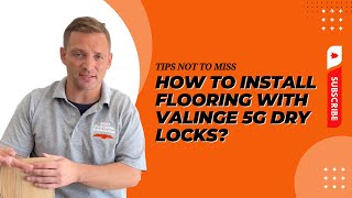 How to install flooring with Valinge 5G Dry locks [upl. by Jerrylee]