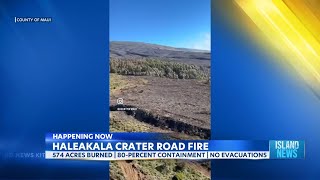 Update on Crater Road Fire in Haleakala National Park [upl. by Winonah]