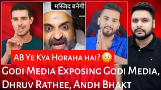 Godi Media Exposing Godi Media  Elvish Yadav  Dhruv Rathee  Andh Bhakt  Mr Reaction Wala [upl. by Alexandro]