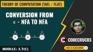 047  Conversion of εNFA to NFA  Example 3  TOC by Mahesh Goyani  CodeCrucks [upl. by Aivyls141]