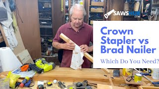 Crown Stapler vs Brad Nailer Learn When To Use Each Nail Gun [upl. by Weisman]