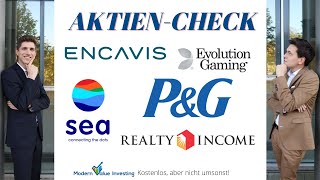 Sea Aktie jetzt kaufen  ProcterampGamble  Evolution  Realty Income  Encavis  AktienCheck [upl. by Carlson434]