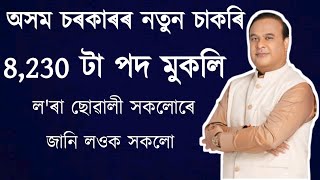 নতুন পদ মুকলিGovernment job in AssamAssam jobJob UpdateAssam job alert [upl. by Nohsav]