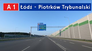 A1 Łódź  Piotrków Trybunalski Autostrada Bursztynowa [upl. by Amme]