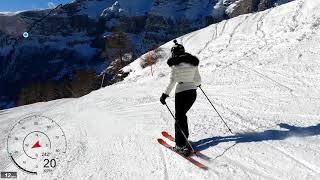 5K Skiing Leukerbad Ski Bunny Ripping the Piste Wallis Switzerland GoPro HERO9 [upl. by Eirahs]