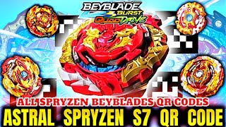 100 Working  ASTRAL SPRYZEN S7 QR CODE  All Spryzen QR Codes  New QR Codes  BEYBLADE QUAD DRIVE [upl. by Kingsly]