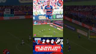 Breno Lopes segundo gol contra o Vasquinho laiongols fortaleza brasileirão2024 [upl. by Whittaker]