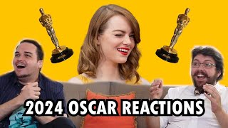 2024 Oscars REACTIONS [upl. by Eiuqnom918]