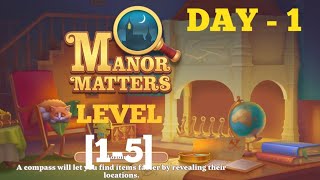 Manor Matters level 1 2 3 4 5 solution or walkthrough [upl. by Alaik]