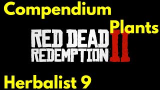 All Plants Locations full Compendium for Herbalist 9 challenge Red Dead Redemption 2 [upl. by Varuag730]