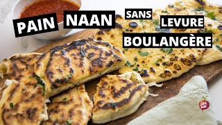 PAIN NAAN SANS LEVURE BOULANGÈRE 🧀 Style CALZONE AU FROMAGE La petite bette [upl. by Ahsek249]