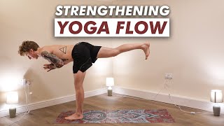 Strength Building Yoga Flow for Shoulders Chest and Core  Meditate and Flow with Me [upl. by Esten242]