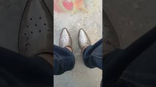 CHINESE METAL SHOES shortsvideo [upl. by Annaear]